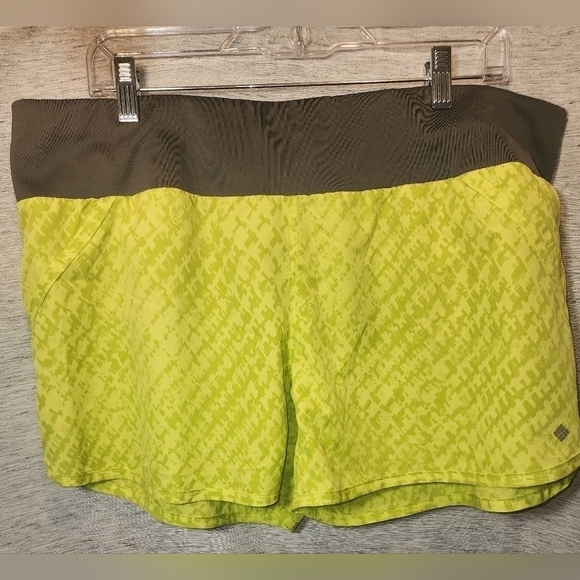 Columbia Pants - NEW Columbia Omni-Wick Advance Evaporation Shorts XL Yellow/Gray NWT